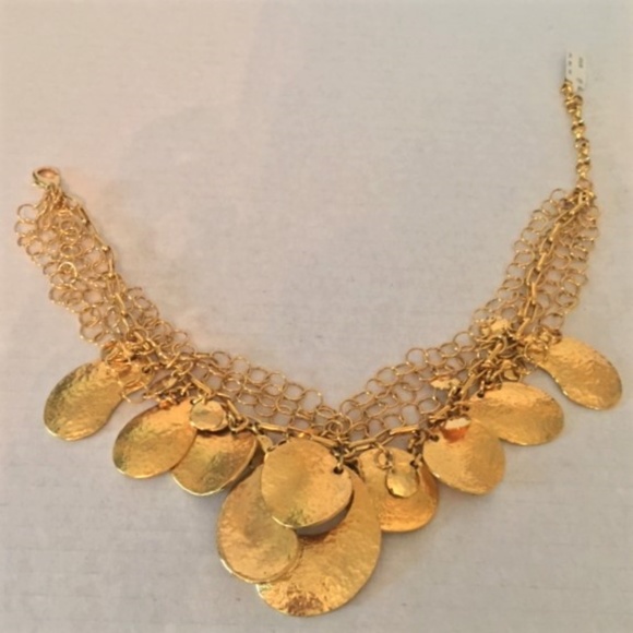 Jose & Maria Barrera gold statement necklace NWT - Picture 2 of 7